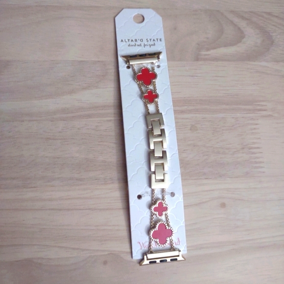 Altar'd State Red Clover Adjustable Strap Accessory for Watch y2k - Picture 1 of 1
